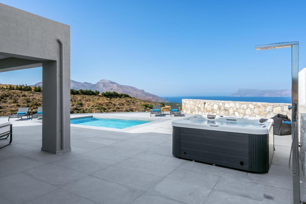 Luxurious Villa Cretan Aura With Private Heated Pool, Jacuzzi And Playroom Agios Ioannis  Zewnętrze zdjęcie